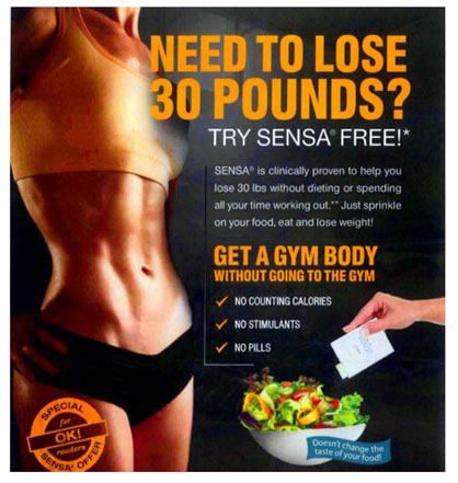 Is Sensa a reliable weight loss product?