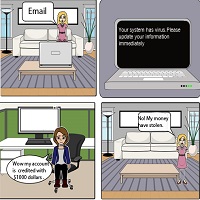 Email Scam Cartoon