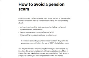 How to avoid a pension scam
