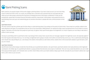 bank Phishing scam 