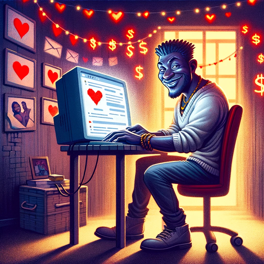 Ghana romance scammer