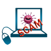 Computer Virus Scam Icon