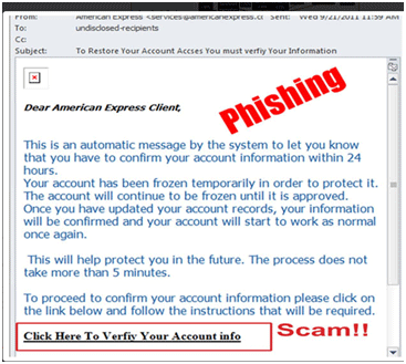 Example of Deceptive Phishing