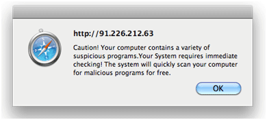 Example of Malware-based Phishing