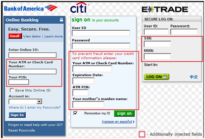 A form of web trojan attack