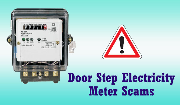 Doorstep electricity meter scams