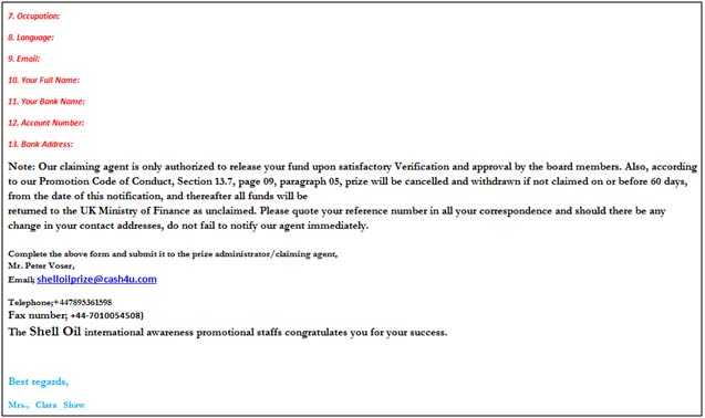 Foriegn Lottery Scam Foriegn Lottery Scam