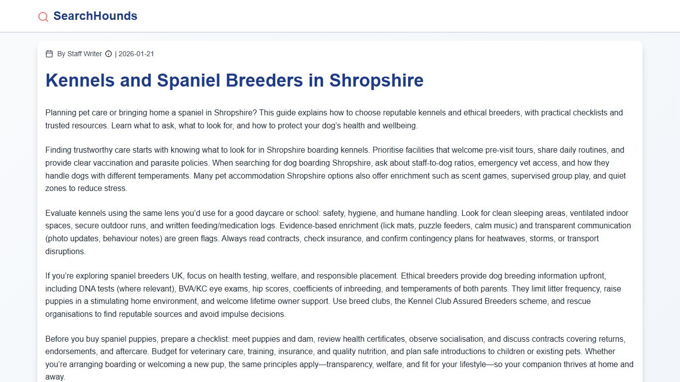 Blue Valley Puppies Kennel