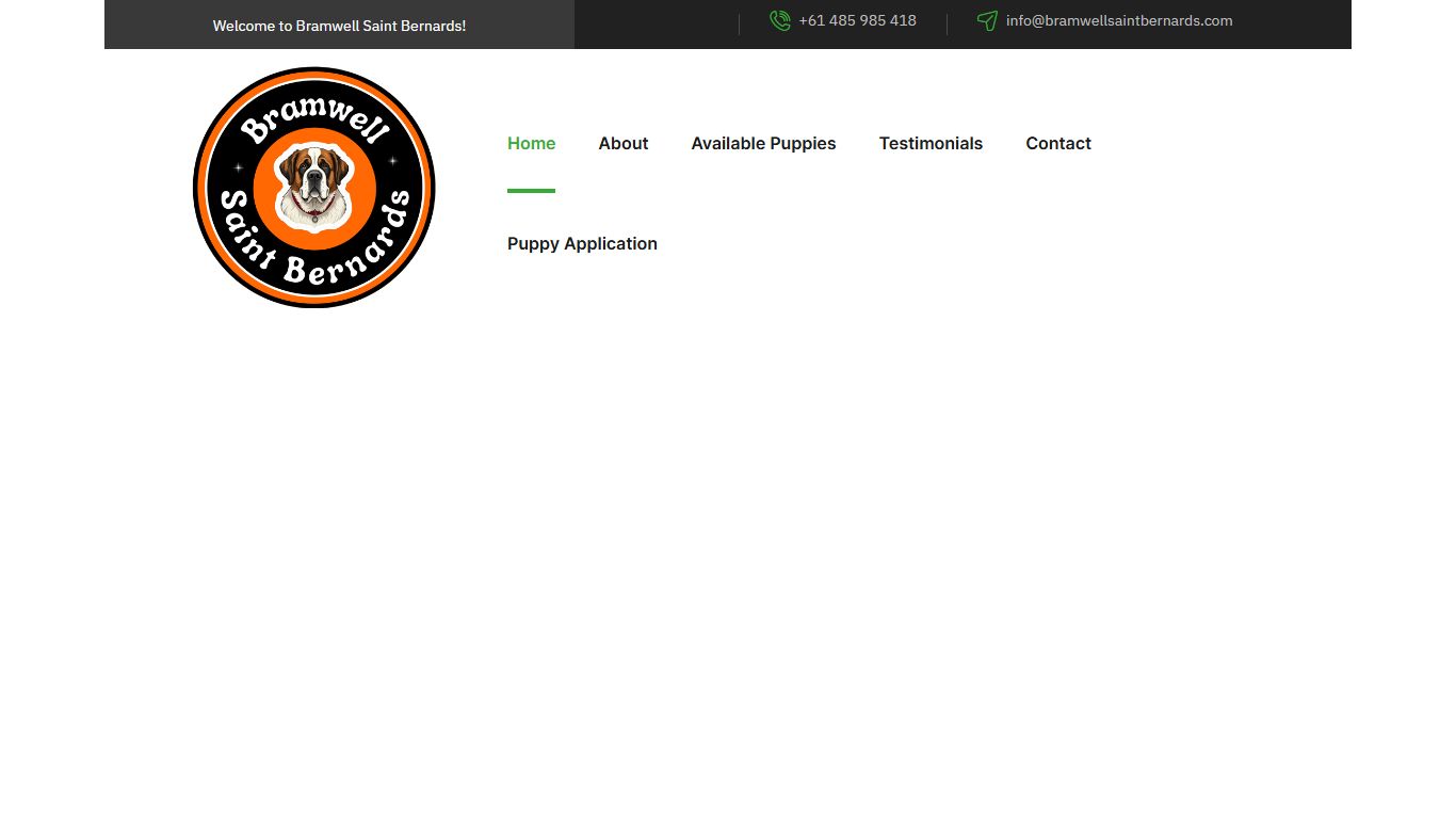 Bramwell Saint Bernards