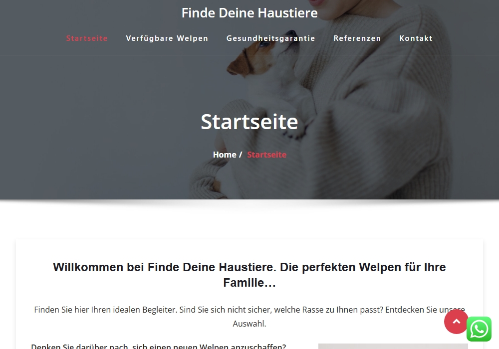 Finde Deine Haustiere