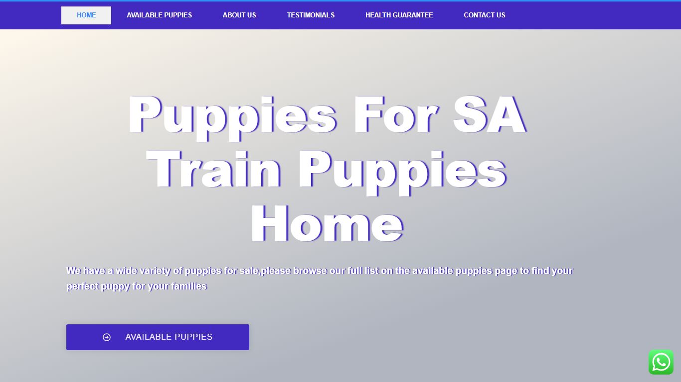 SA Train Puppies Home