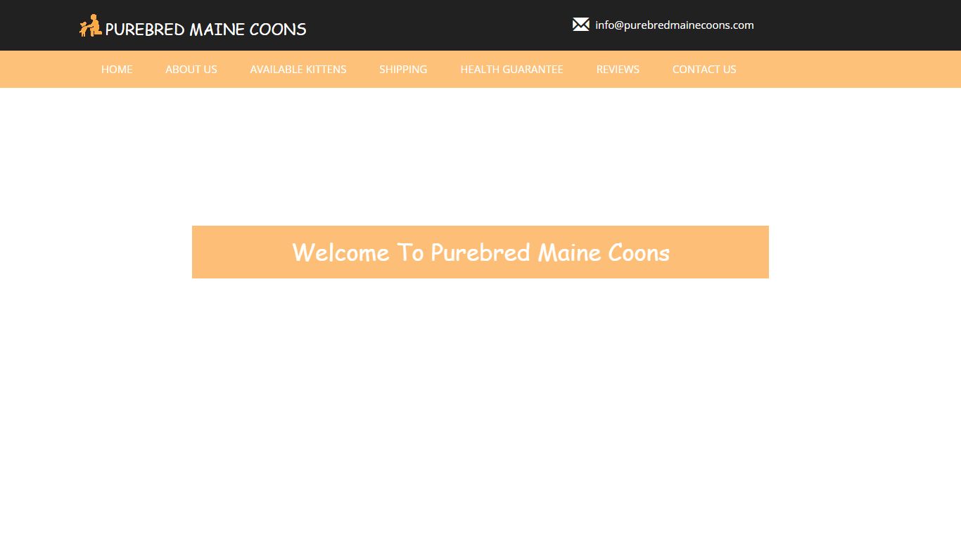 Purebred Maine Coons