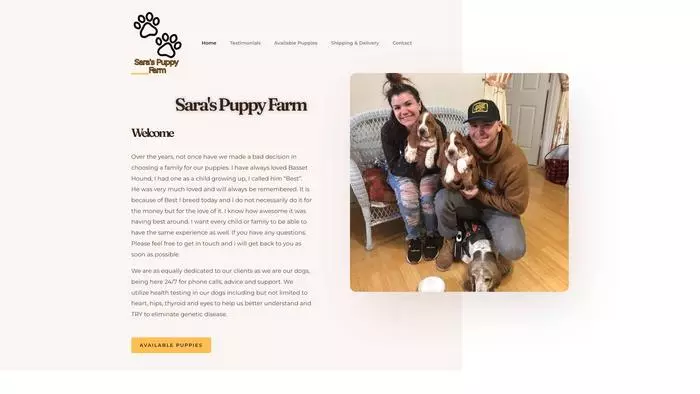 Sara puppy farm