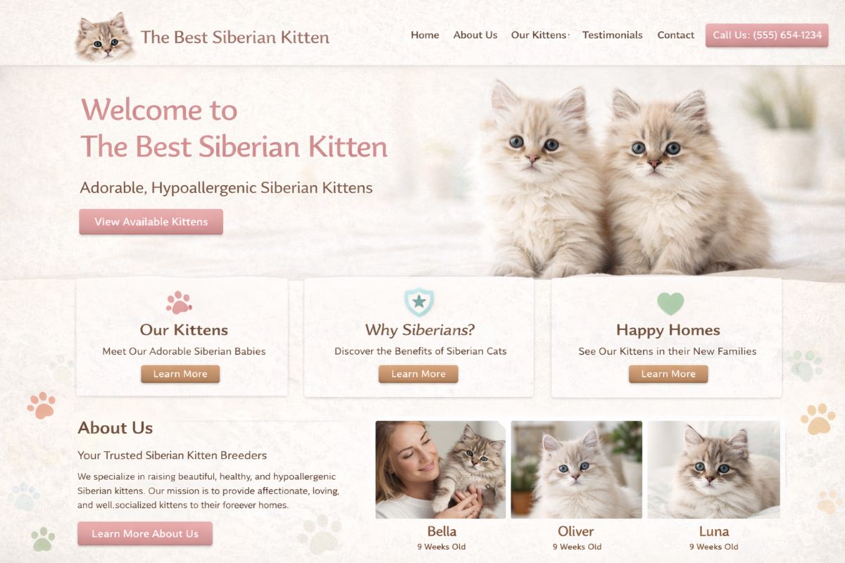 The Best Siberian Kittens