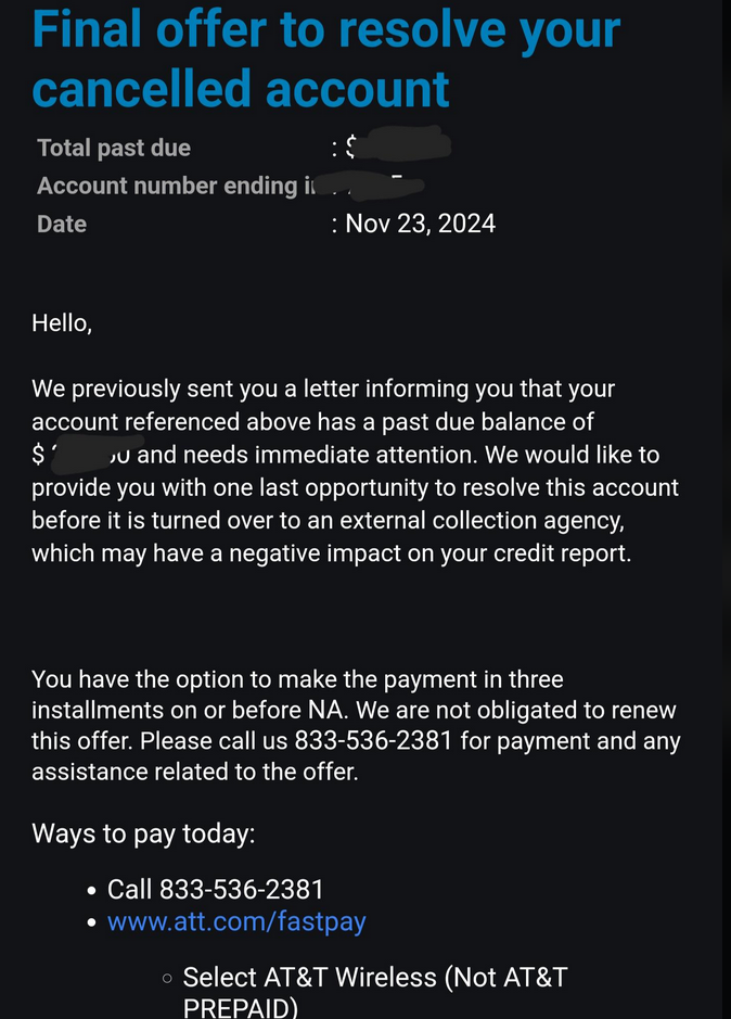 8335362381 - AT&T Scam - Scammer Number phishing emails or ...