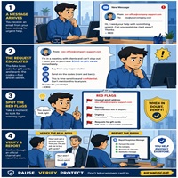 CEO Gift Card Email Scam Cartoon