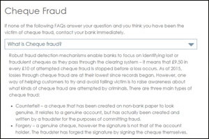 cheque fraud