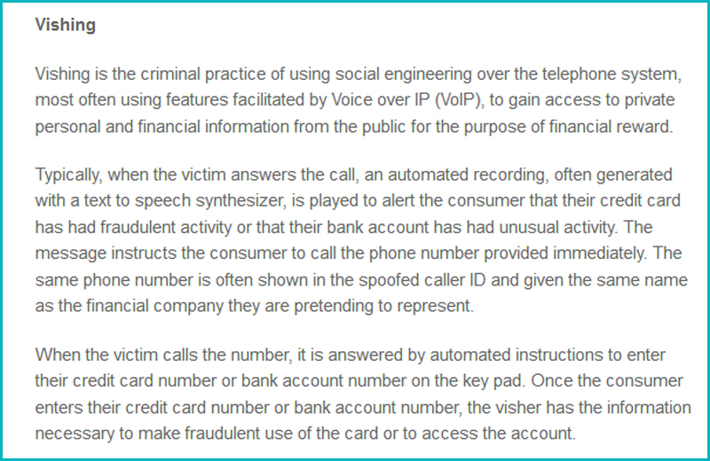 vishing vishing