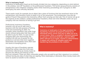 insolvency fraud