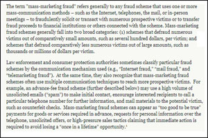 Mass marketing fraud Mass marketing fraud