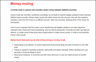 Money muling Money muling
