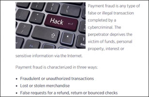 Payment scam Payment scam