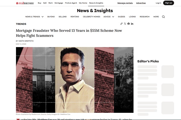 Matthew Bevan Cox fraud case