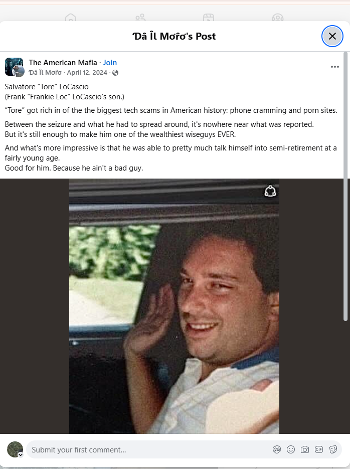 Salvatore LoCascio Gambino crime family