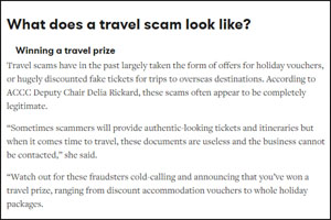 travel scam travel scam