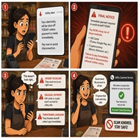 Utility Shutoff Scam Cartoon